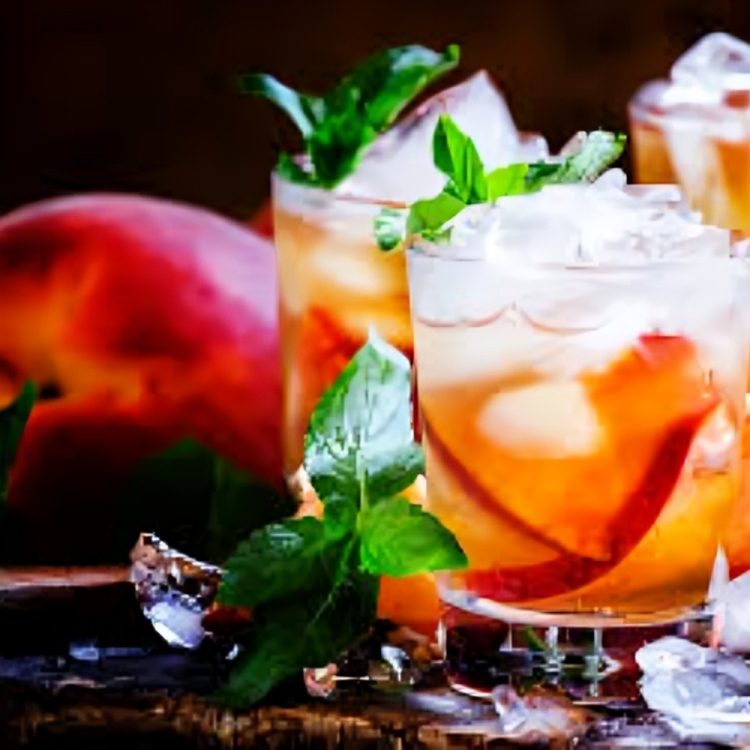 Peach Iced Tea Fizz